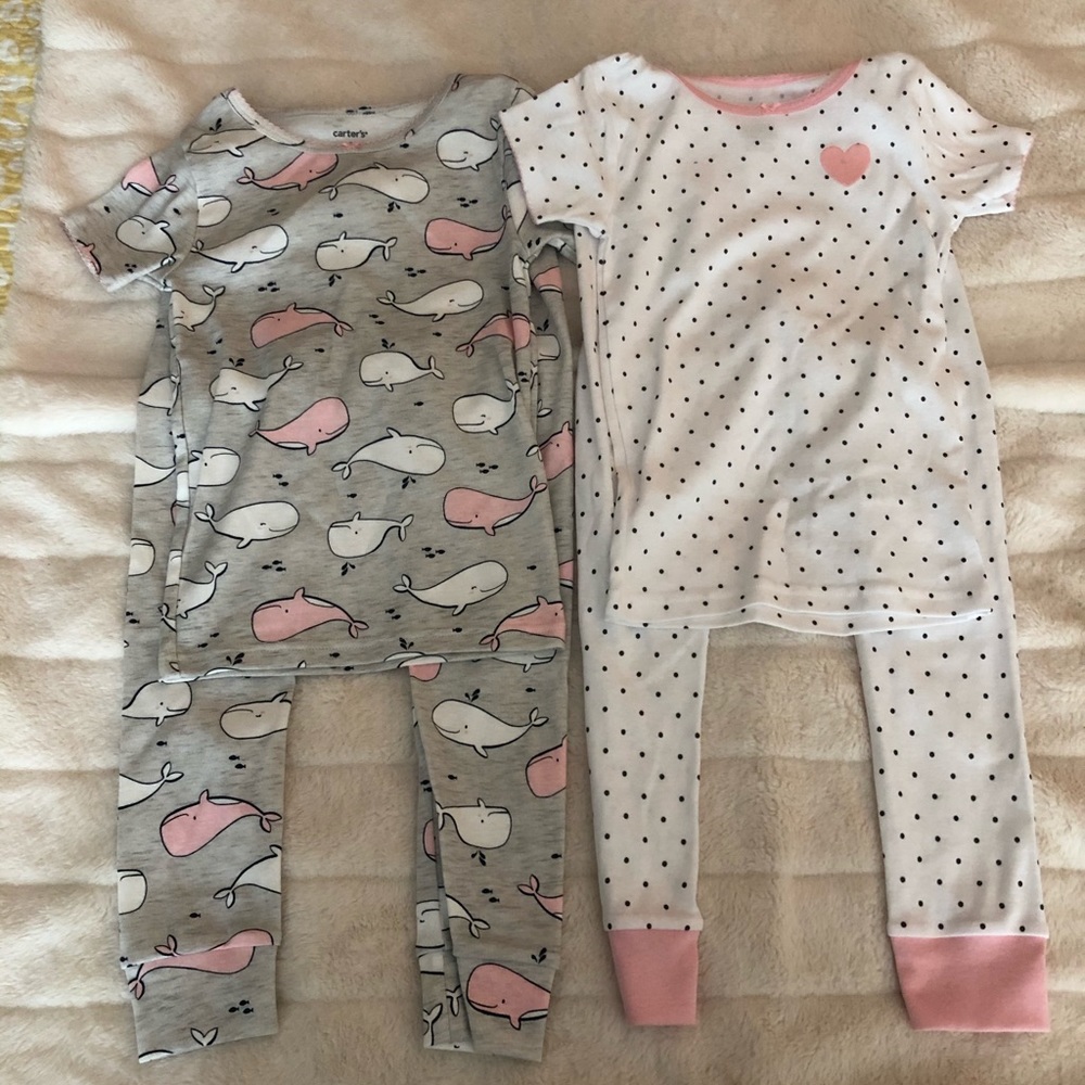 NWOT Carter’s Pajama Sets Size 6